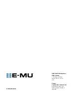 Preview for 12 page of E-Mu LONGboard 61 Reviewer'S Manual