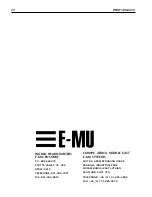 Preview for 22 page of E-Mu Proformance Operation Manual