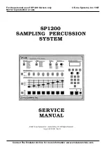 E-Mu SP1200 Service Manual preview