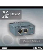 Предварительный просмотр 1 страницы E-Mu Xmidi 2x2 Owner'S Manual