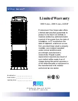 Preview for 2 page of E-one Sewers 1000 Series User Instructions