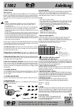 e+p C 1002 Instruction Manual preview