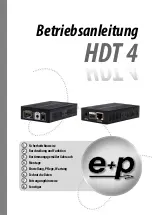e+p HDT 4 Instruction Manual preview