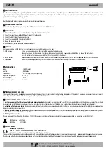 Preview for 2 page of e+p UHD 31 Manual