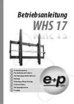 e+p WHS 17 Instruction Manual предпросмотр