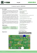 Preview for 1 page of E-peas AEM10941 User Manual