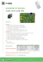 Preview for 1 page of E-peas EVK30940 Quick Start Manual