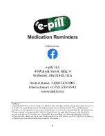 Предварительный просмотр 8 страницы E-Pill MedSmart 995040 Instruction Manual