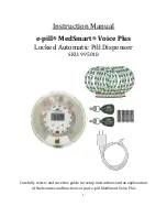 E-Pill MedSmart Voice Plus Instruction Manual preview