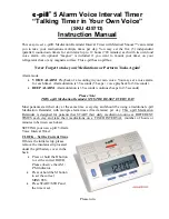 Предварительный просмотр 1 страницы E-Pill SKU 435713 Instruction Manual