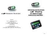 E-Pill Vibrating 12 Alarm Pager Operating Instructions Manual предпросмотр