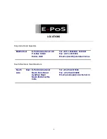 Preview for 6 page of E-Pos 1000 (P4) User Manual