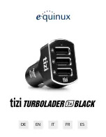 e-quinux tizi TURBOLADER 3x BLACK Manual предпросмотр