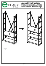 Предварительный просмотр 7 страницы E-Ready Furniture bookcase Assembly Instructions Manual