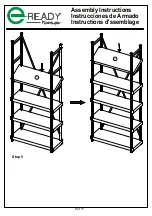 Предварительный просмотр 8 страницы E-Ready Furniture bookcase Assembly Instructions Manual