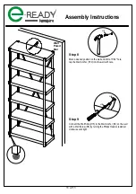 Предварительный просмотр 11 страницы E-Ready Furniture bookcase Assembly Instructions Manual