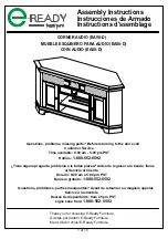 E-Ready Furniture CORNER AUDIO EA-58-D Assembly Instructions Manual предпросмотр