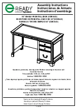 E-Ready Furniture ODK54-D Assembly Instructions Manual предпросмотр