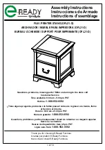 E-Ready Furniture OFL21-D Assembly Instructions Manual предпросмотр