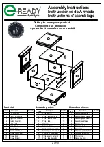 Предварительный просмотр 2 страницы E-Ready Furniture OFL21-D Assembly Instructions Manual