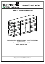 Preview for 1 page of E-Ready Furniture TURNKEY ER-EME-ETV61 Assembly Instructions Manual