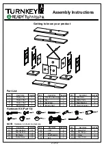 Preview for 2 page of E-Ready Furniture TURNKEY ER-EME-ETV61 Assembly Instructions Manual