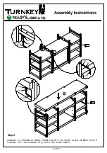 Preview for 9 page of E-Ready Furniture TURNKEY ER-EME-ETV61 Assembly Instructions Manual