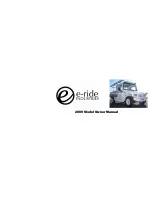 E-ride Industries 2009 EXV2 Owner'S Manual preview