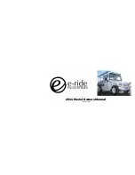 Preview for 1 page of E-ride Industries 2011 EXV2 Owner'S Manual