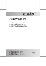 Предварительный просмотр 1 страницы E sky ECUREUIL XL Operating Instructions Manual