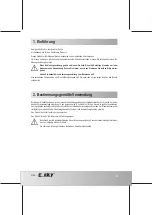 Предварительный просмотр 3 страницы E sky ECUREUIL XL Operating Instructions Manual