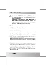 Предварительный просмотр 5 страницы E sky ECUREUIL XL Operating Instructions Manual