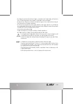 Предварительный просмотр 8 страницы E sky ECUREUIL XL Operating Instructions Manual