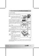 Предварительный просмотр 12 страницы E sky ECUREUIL XL Operating Instructions Manual