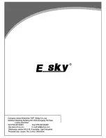 Предварительный просмотр 22 страницы E sky EK2-0404 Instruction Manual