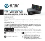 Preview for 6 page of E Star T2 516 HD USB PVR Short User Manual