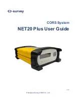 e-survey CORS System Net 20 Plus User Manual предпросмотр