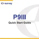 Preview for 1 page of e-survey P9III Quick Start Manual