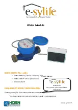 Preview for 1 page of e-sylife Water Module Quick Installation Manual