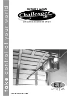 E.T. Systems Challenger MKIII Installer Manual preview