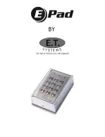 E.T. Systems E PAD User Manual preview