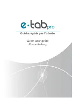 Preview for 1 page of E-TAB E-TAB PRO Quick User Manual