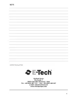 Preview for 33 page of E-Tech DrivE-Tech 015 Installing And Operating Manual