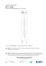 E-Tech SET-1310 Technical Description preview