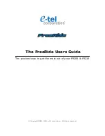 E-Tel freeride FR200 User Manual preview