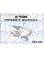 E-TON IXL 40 Owner'S Manual preview