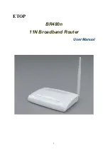 E-TOP BR480n User Manual preview