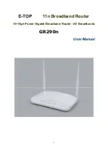 E-TOP GR290n User Manual предпросмотр