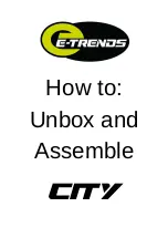 E-TRENDS City Assembly Instructions Manual preview