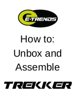 Предварительный просмотр 1 страницы E-TRENDS TREKKER Assembly Instructions Manual